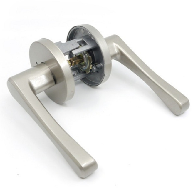 국내 제조 버튼형 방문손잡이 AFL-2101, 그레이, 1개