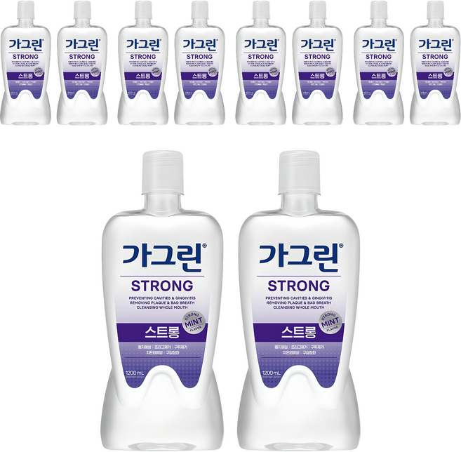 Garglin 強效漱口水, 1.2L, 10個