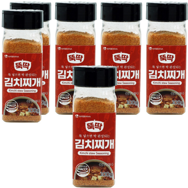마시하나 뚝딱 김치찌개 시즈닝, 100g, 6개