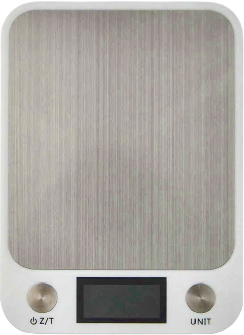 LifeShopping 不鏽鋼防水電子料理秤 CAES0019UWT 10000g/1g ABS材質, 10.25kg, USB款 白色 + 銀色