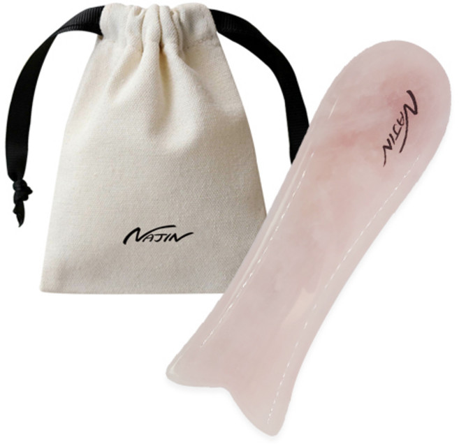 로즈쿼츠 마사지 나진괄사 NJ001 물고기형 + 보관 파우치, 1개