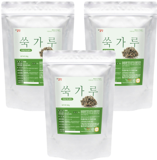 갑당약초 쑥 가루, 3개, 300g