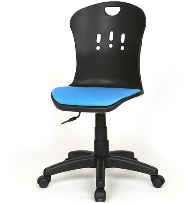 체어포커스 클래식 RT 회전의자 인조가죽, 블랙바디 + 블루