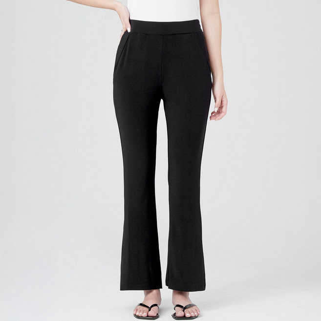 AFINAR 여성용 쿨링 부츠컷 밴딩 팬츠