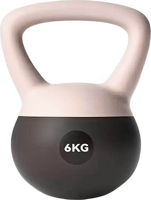 MICHAEL FITNESS 麥克健身 4~10kg 軟壺鈴 不傷地板, 6kg, 1個, 琥珀棕