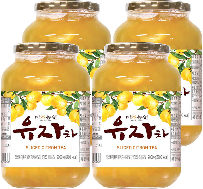 Danongwon 柚子茶, 2kg, 1入, 4罐