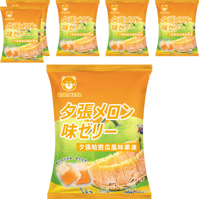 BABY BEAR 熊寶寶 夕張哈密瓜風味果凍, 6個, 170g