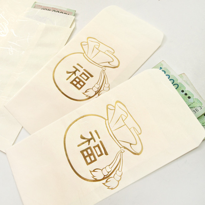 투영디자인 한지 돈봉투, 복주머니, 12개