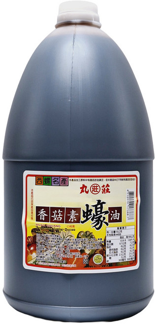 丸莊醬油 香菇素蠔油, 4.4kg, 1桶