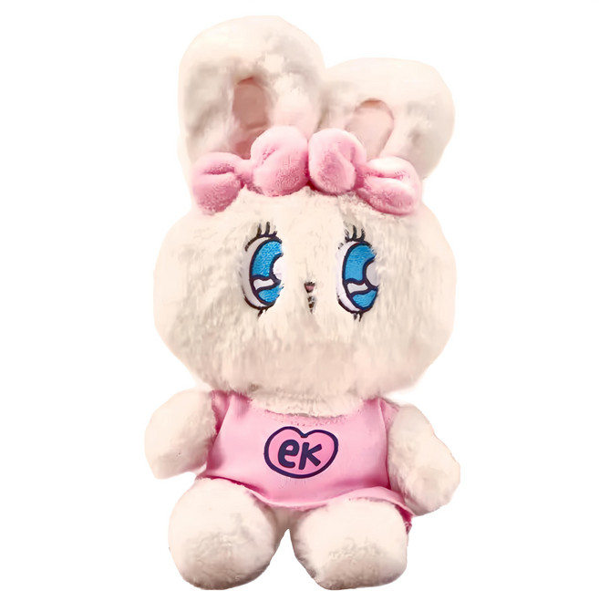Esther Bunny 艾絲樂小兔 絨毛玩偶 坐姿, 15cm, 白色, 1個