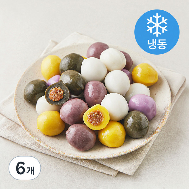 더바른 오색송편 (냉동), 550g, 1개입, 6개