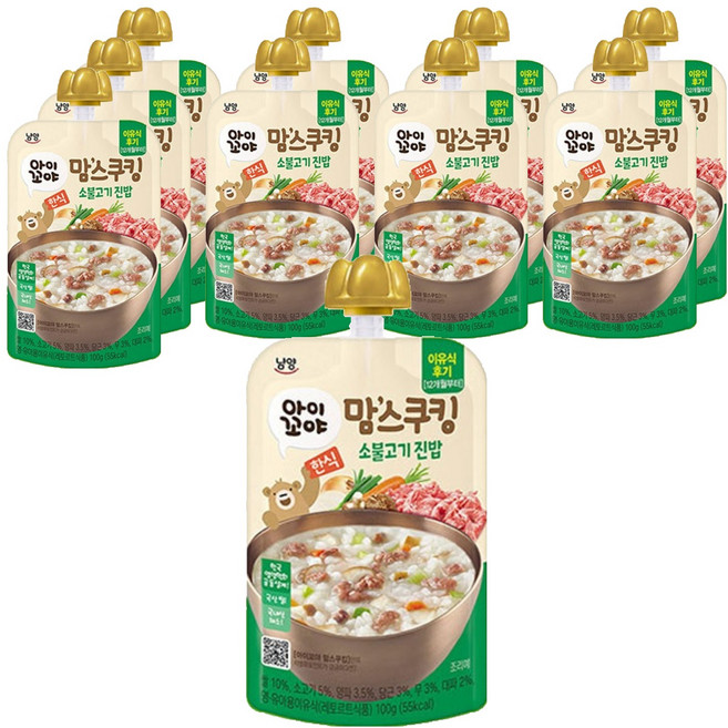 아이꼬야 맘스쿠킹 레토르트 이유식 100g, 10개