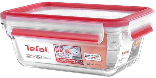 Tefal 特福 MasterSeal 新一代玻璃保鮮盒 N1040812, 容器 + 蓋子, 1個