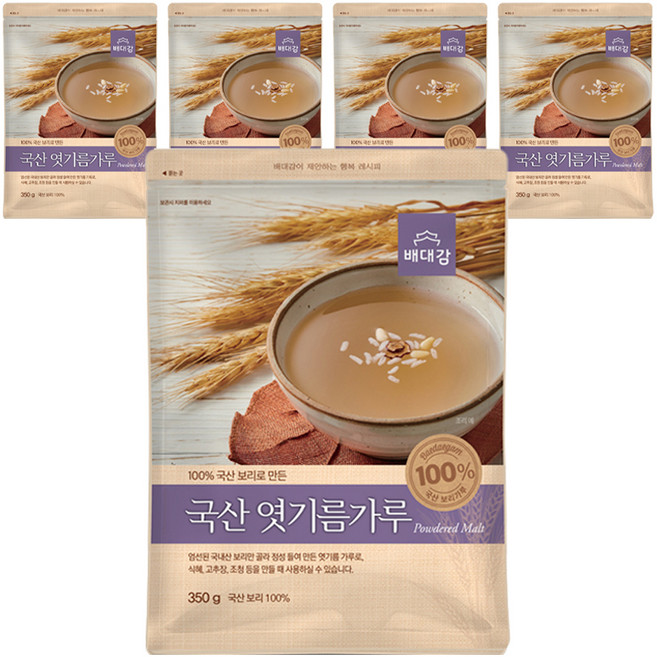 배대감 국산 엿기름가루, 350g, 5개