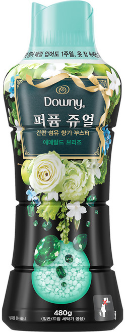 다우니 퍼퓸 쥬얼 에메랄드 브리즈 향기부스터, 480g, 1개