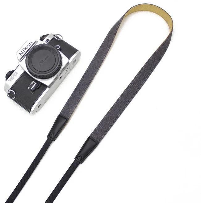 카메라 클래식 데님 넥스트랩 다크그레이, 1개 - 쿠팡