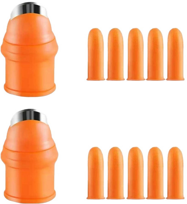 애니원픽 다용도 만능 엄지칼 손가락칼 골무, 혼합색상, 2세트