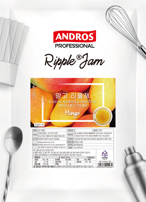 넛츠팜 리플잼 망고, 1kg, 1개