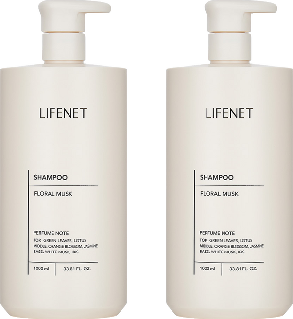 LIFENET 洗髮精 Floral Musk, 1L, 2瓶