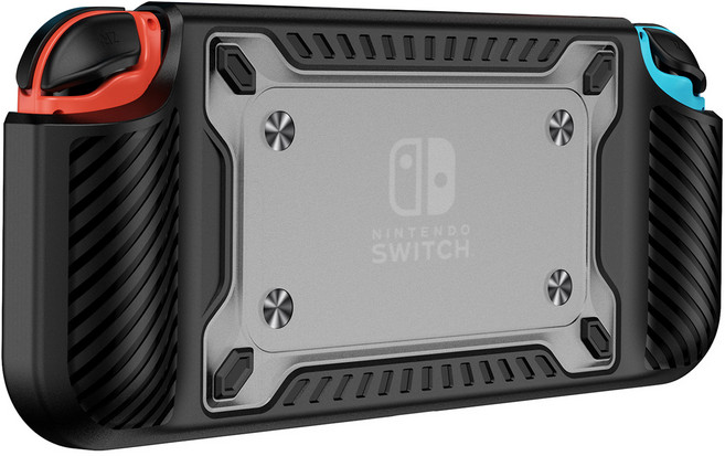 워너프 컬러 아머 닌텐도 스위치 OELD 케이스, 블랙, 1개