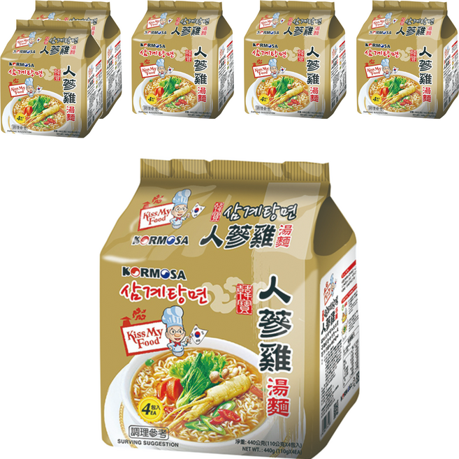 KORMOSA 韓寶 人蔘雞湯麵 110g, 24包