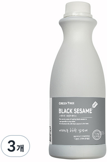 그린트리 흑임자 베이스, 3개, 1.2kg