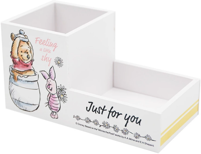 收納王妃 兩格浴室收納盒 WP1095 18 x 9.2 x 9.5cm, 1個, 維尼小豬