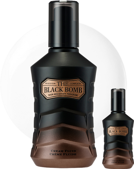 더페이스샵 더 블랙 밤 크림 플루이드 남성 스킨 케어, 130ml, 2개