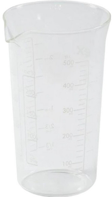 PEARL LIFE 珍珠金屬 PYREX 吹制量杯, 透明色, 500ml, 1個