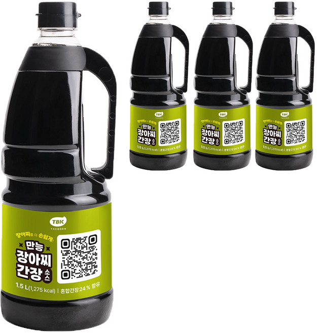 만능장아찌간장소스, 1.5L, 4개