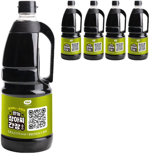TBK 만능장아찌간장소스, 1.5L, 5개