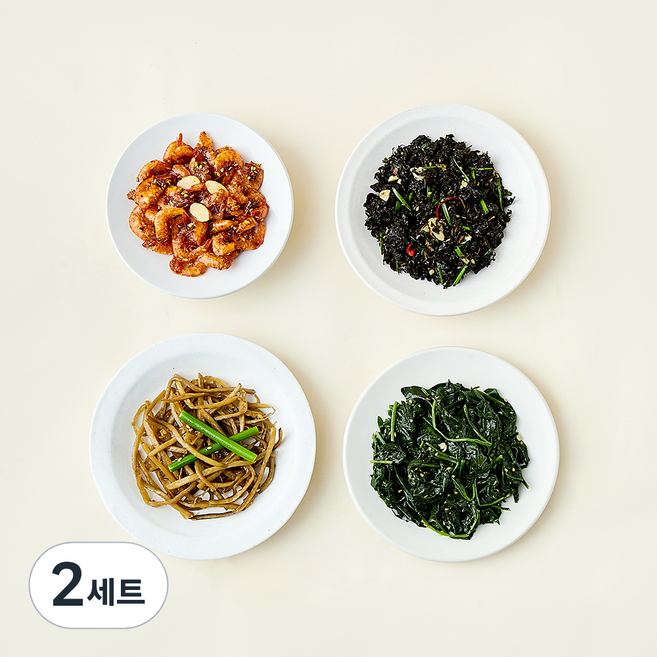 압구정 예향 집밥 밑반찬 우엉채조림 50g + 취나물 50g + 건새우볶음 35g + 건파래무침 50g 세트 C, 185g, 2세트