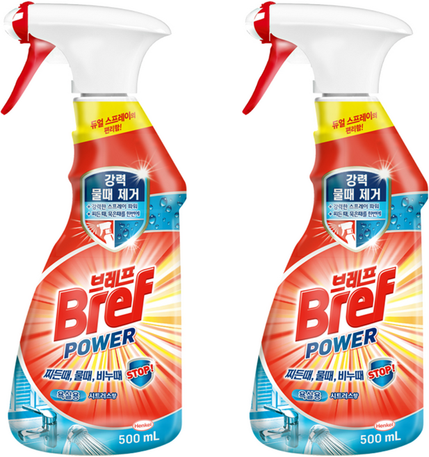 브레프 파워 욕실세정제, 500ml, 2개