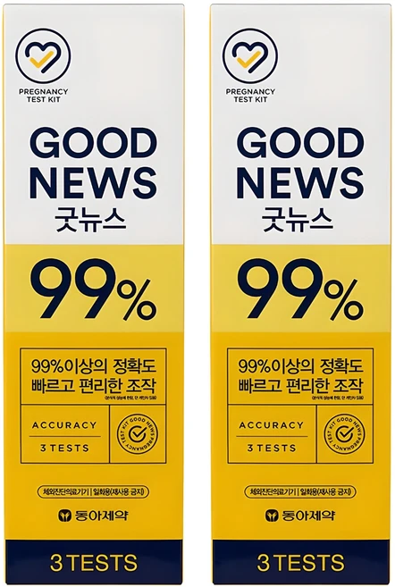 굿뉴스 임신테스트기, 3개입, 2개 - 쿠팡