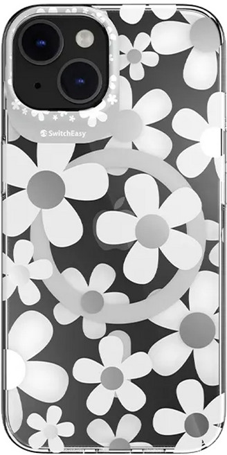 SwitchEasy 魚骨牌 Artist 手機 防摔 手機殼 iPhone 14 Plus MagSafe 白花