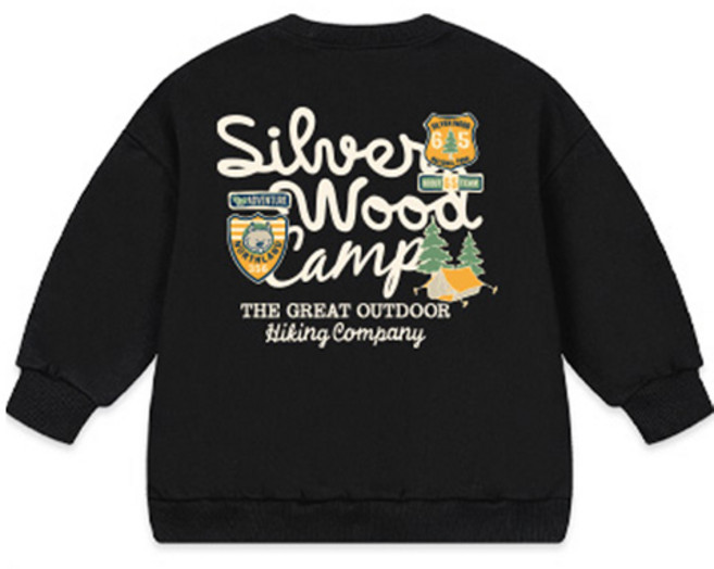 뉴욕꼬맹이 아동용 오버핏 맨투맨 티셔츠 W381