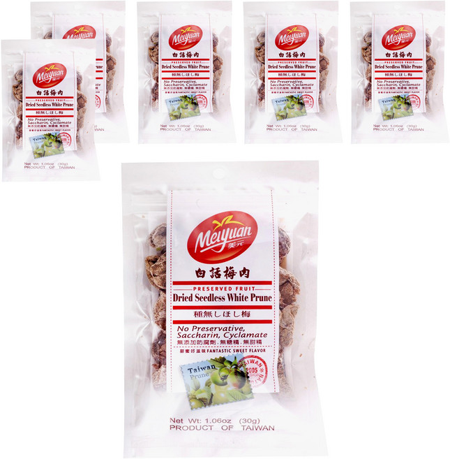美元 白話梅肉, 30g, 6包