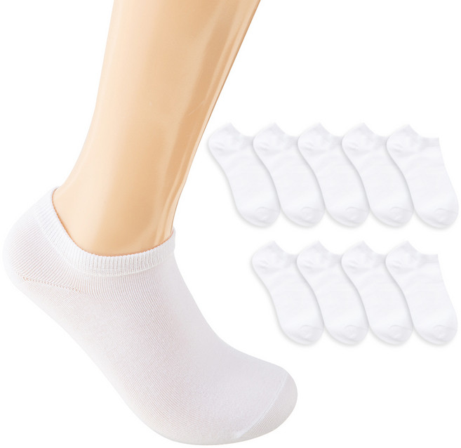 베이스알파에센셜 여성용 소프트 폴리 스니커즈 양말 10켤레