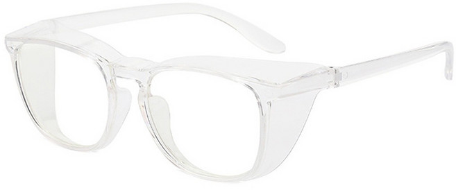 CT COMPANY 透明抗藍光防霧護目鏡, 白色, 1個