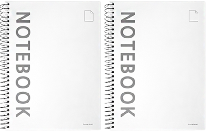 무선 연습장, 화이트, 2개