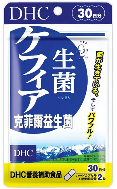 DHC 台灣公司貨 克菲爾益生菌 30日份, 60顆, 368mg, 1袋