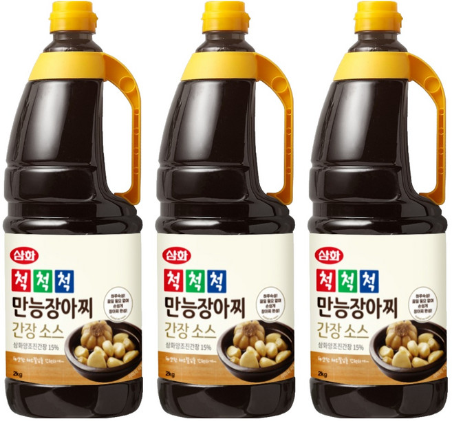 삼화식품 척척척 만능장아찌 간장소스, 2kg, 3개
