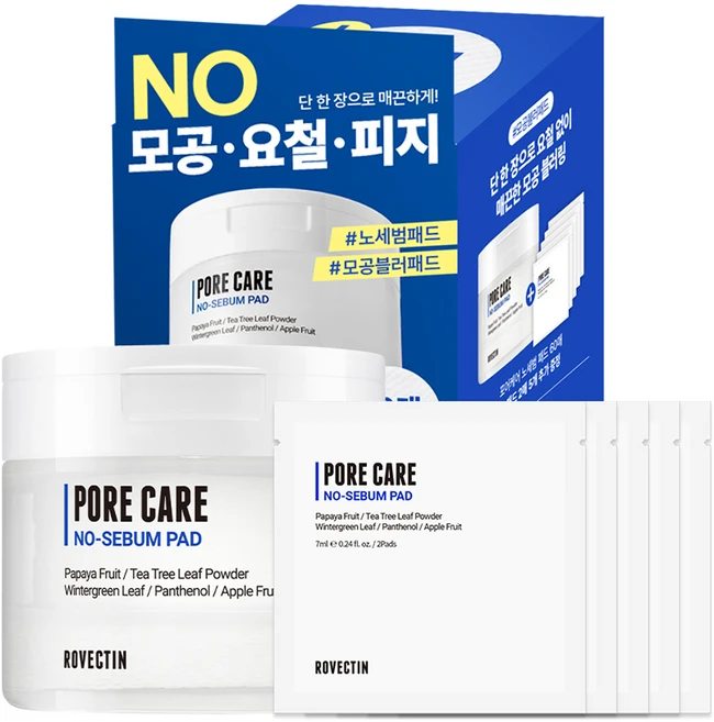 로벡틴 포어케어 노세범 모공패드 180ml, 70개입, 1개 - 쿠팡