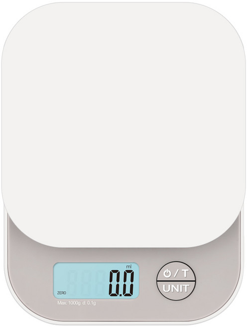 홈플래닛 디지털 정밀 백라이트 주방저울, 1kg, 그레이, TDS-02