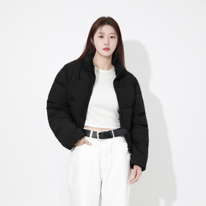 해리슨 여성용 베이직 숏 크롭 패딩점퍼 HA-1057 INT1038