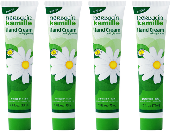 허바신 카밀 핸드크림 오리지날, 75ml, 4개