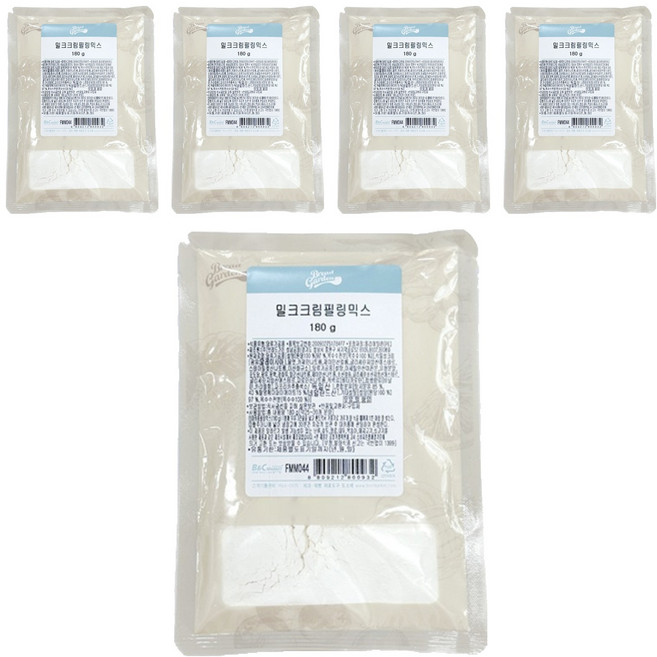 브레드가든 마카롱 밀크크림 필링믹스, 180g, 5개