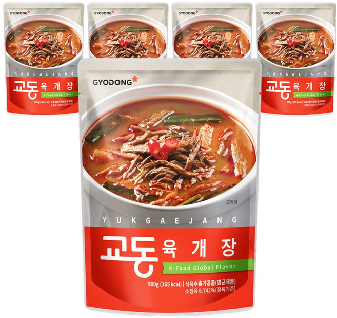 교동식품 육개장, 500g, 5개