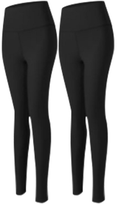 패션고리 여성용 요가 필라테스 하이웨스트 스포츠 레깅스 2p