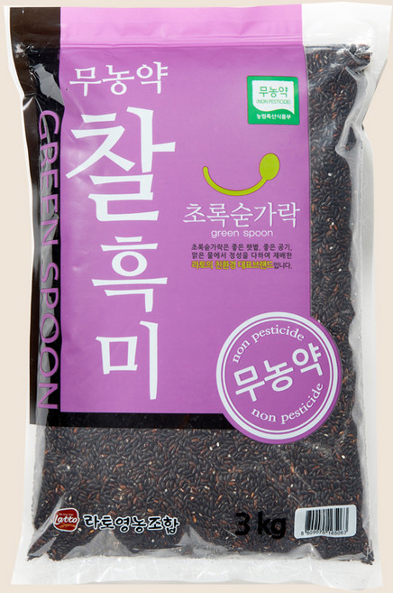 초록숟가락 찰흑미, 3kg, 2개